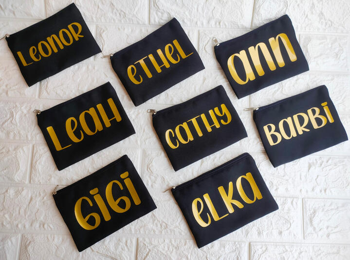 Zippered Pouches - starts at P100 per pouch, depending on size